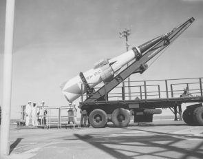 Sprint-Rakete auf der White Sands Missile Range, März 1967