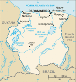 Suriname - Mappa
