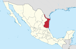 Tamaulipasin sijainti Meksikossa