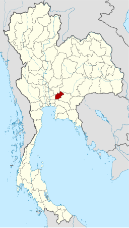 Nakhon Nayoks läge i Thailand.