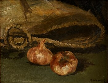 Nature morte au cabas et à l'ail Edouard Manet, 1861-1862