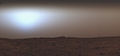 Viking 1 Lander Camera 2 Céu ao nascer do sol (Cor de baixa resolução) Sol 379 07:50