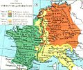France in Europe from 843 to 870