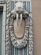 English: Terracotta detail, Arctic Building