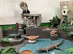 Diorama fauna y arte precolomino