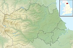 Map showing the location of Causey Bank Mires