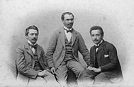 Olympia Academy founders: Conrad Habicht, Maurice Solovine and Albert Einstein.