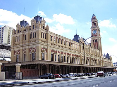 Het station Estação da Luz