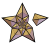 這顆擁有一角破裂的星星，表示正進行典范条目候選的條目。