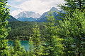 Fernpass, Nordrampe, Blick auf den Blindsee