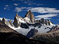 El Monte Fitz Roy o Chaltén, en la frontera entre Argentina y Chile.