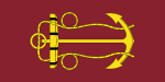 Flagga för Lord High Admiral, förs numera av Prins Philip, hertig av Edinburgh.