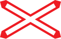 6d: Andreaskreuz (sideward)