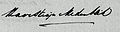 Handtekening Anthony Henricus Ravensteijn Medenblik (1809-1855)