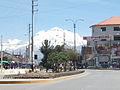 Le Huascaran vu depuis Huaraz.