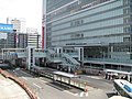 신요코하마 역 앞의 도로