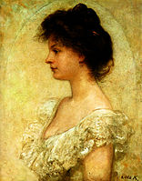 Kornélia Lotzen erretratua (1890)