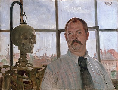 Autoerretratua hezurdurarekin, 1896