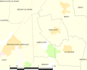 Poziția localității Gibercourt