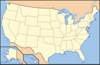Localização de Delaware