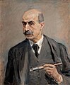 zelfportret door Max Liebermann overleden op 8 februari 1935