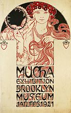 Exposition Alfons Mucha à Brooklyn. La peinture en 1921 sur Commons