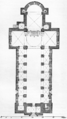 Plan over Viborg domkirke ca. år 1877