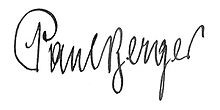 signature de Paul Berger