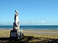 Escultura en la playa de Puntarenas.