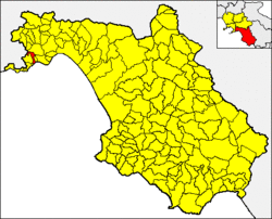 Lokasi Ravello di Provinsi Salerno