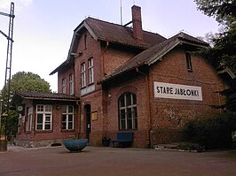 het stationsgebouw van Stare Jabłonki