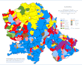 Jezički sastav Vojvodine po naseljima 1880-1884 (teritorijalna organizacija iz 2002.)