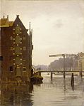Lagerhäuser an einer Amsterdamer Gracht (1911)