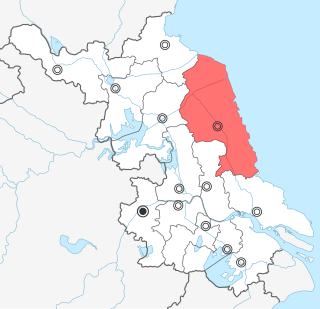 Lage Yanchengs in Jiangsu