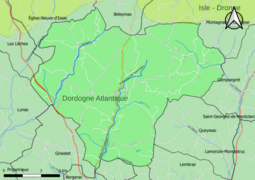 Carte en couleur présentant le(s) SAGE couvrant le territoire communal