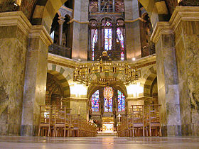 Capilla palatina de Aquisgrán, arte carolingio.