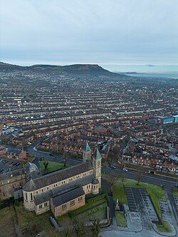 Ariel photo of Ardoyne taken by Caoimhin McNulty