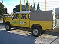 Véhicule 4 × 4 de logistique Landrover 110 des APFM de l'ONF des Bouches-du-Rhône en 2006.