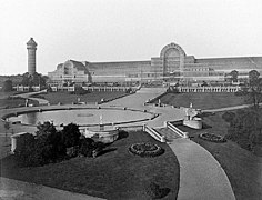 The Crystal Palace (1850-1851), ya desaparecido, en una fotografía de 1854