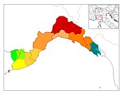 Les différents dialectes du ligure.