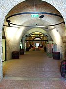 Sistema de bodegas arzobispales de vino bajo el Castillo de Esztergom.