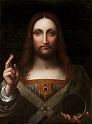 Giampietrino, Salvator Mundi, vers 1520, huile sur bois, 65,4 × 48,3 cm, Detroit Institute of Arts