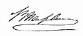Handtekening Benjamin Richard Ponningh Hasselman (1828-1897)