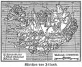Historical map of Iceland (1888)