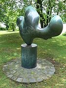 Feuille se reposant, bronze sculpture, 1959