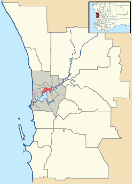 Madeley is located in Perth