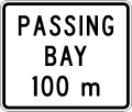 (A42-2/IG-7) Passing Bay Ahead (in 100 metres)