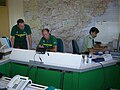 Agents et APFM de l'ONF au Poste de Commandement Forêt - Var à Draguignan en 2007.