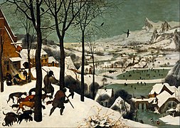 Cazadores en la nieve, de Pieter Brueghel el Viejo, 1565.