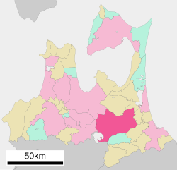 Lokasi Towada di Prefektur Aomori